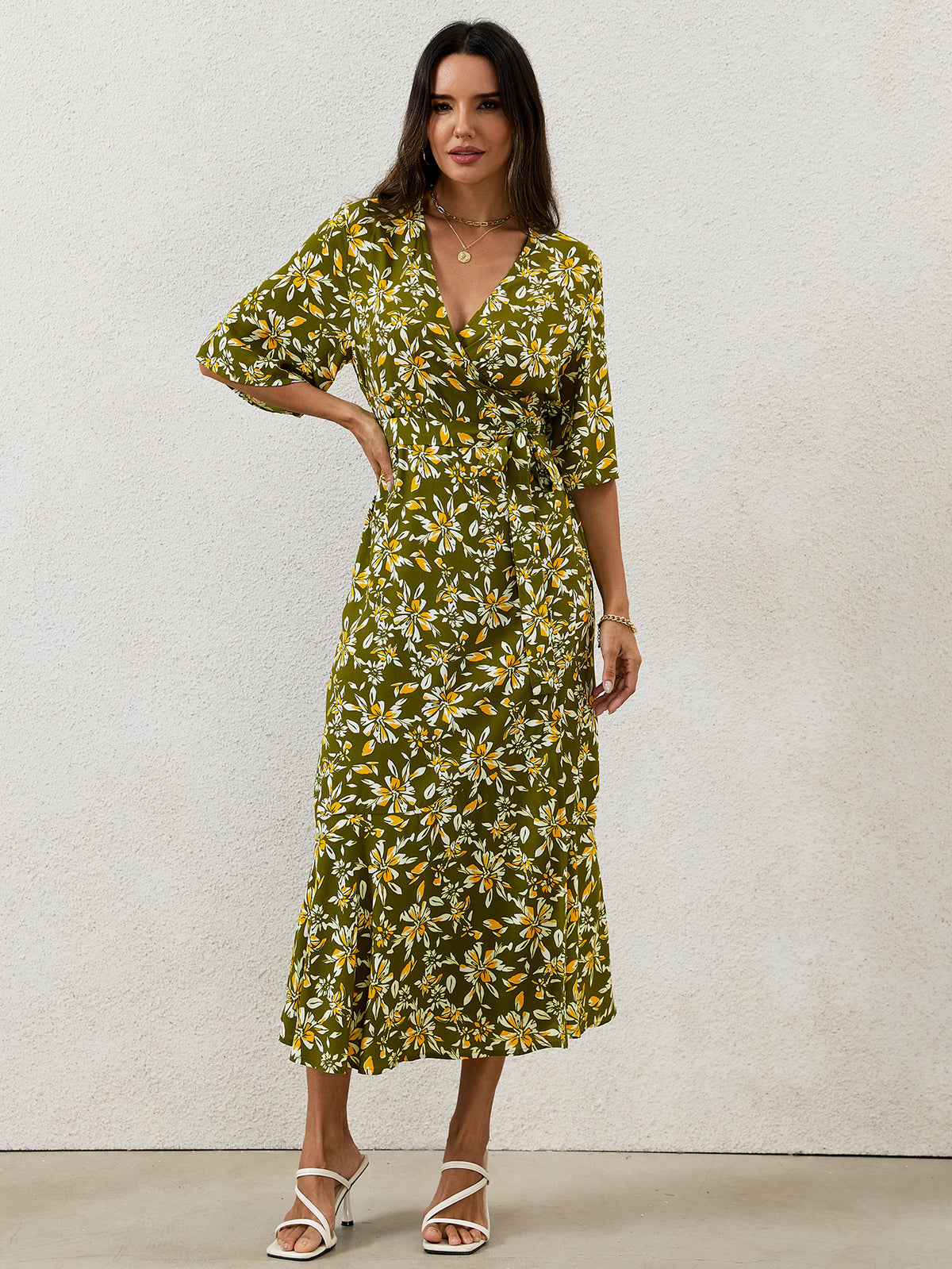 Strap-style Half-sleeve Sheath Dress For Women – Premium 0 | RICALOUX