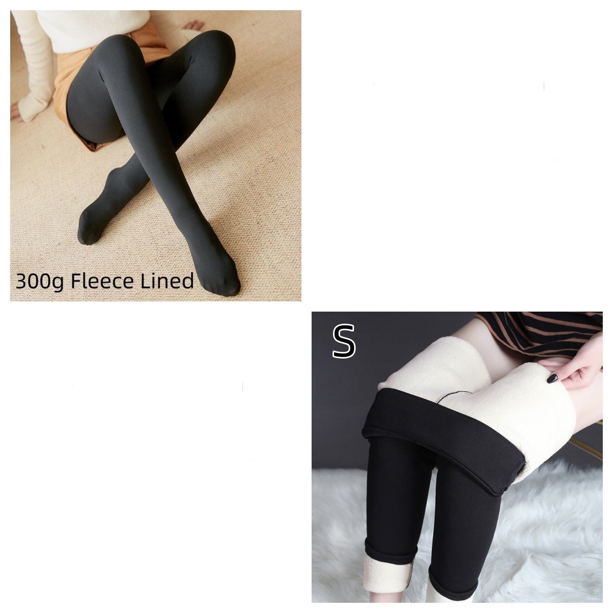 Fleece-lined Thickened Sheer Tights Leggings Transparent One-piece Pantyhose Superb Fleshcolor Pantynose - RICALOUX