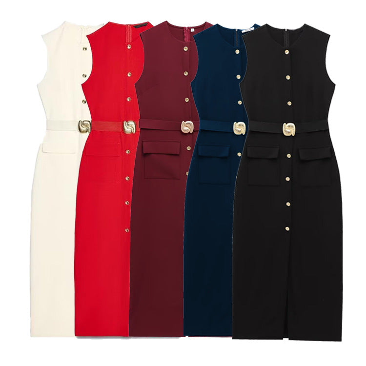 Womens American-style Sexy Sleeveless Dress by Ricaloux