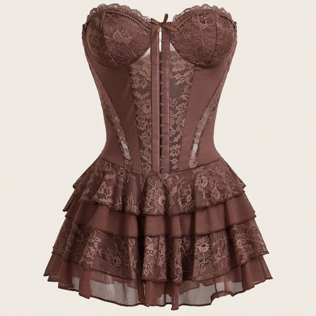 Sexy Lace Pure Yet Alluring Figure-hugging Strapless Slip Dress – Premium 0 | RICALOUX