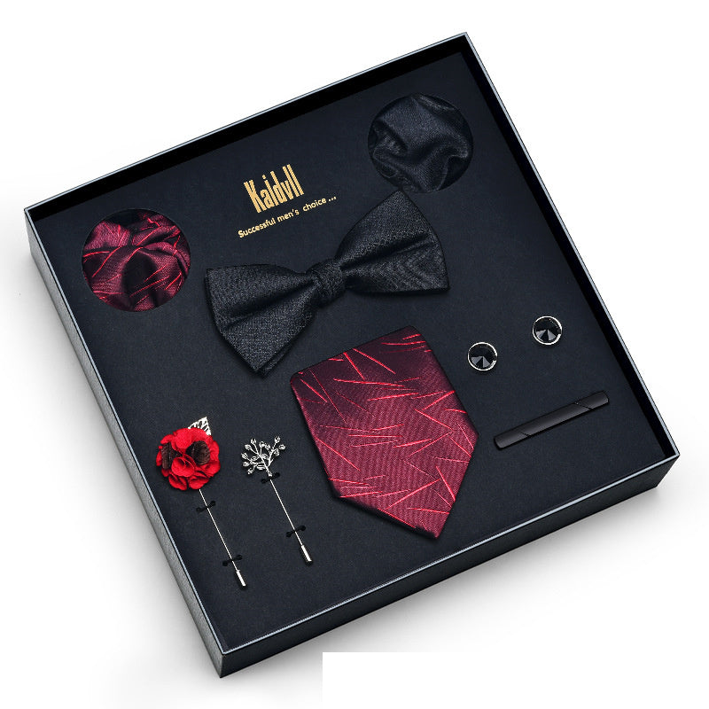 Eight Piece Tie Square Bow Tie Brooch – Premium 0 | RICALOUX