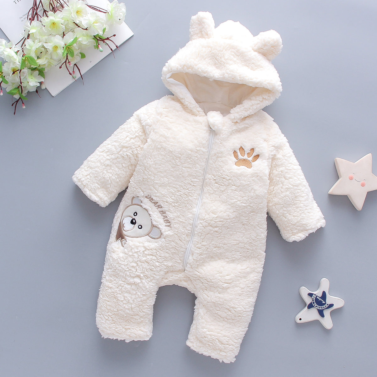 Winter Baby Boy Girl Romper Cotton Clothes by Ricaloux