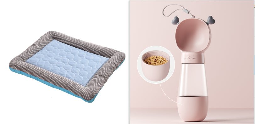 Pet Cooling Pad Bed For Dogs Cats Puppy Kitten Cool Mat Pet Blanket Ice Silk Material Soft For Summer Sleeping Blue Breathable - RICALOUX