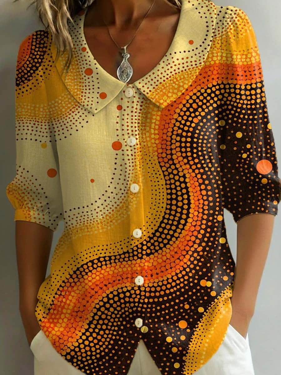 Womens Casual Fashion Printed Short-sleeve Top – Premium 0 | RICALOUX