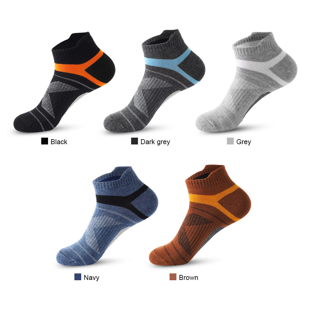 Short Cotton Socks Sweat-absorbent And Odor-resistant Mens Running Sport Socks – Premium 0 | RICALOUX
