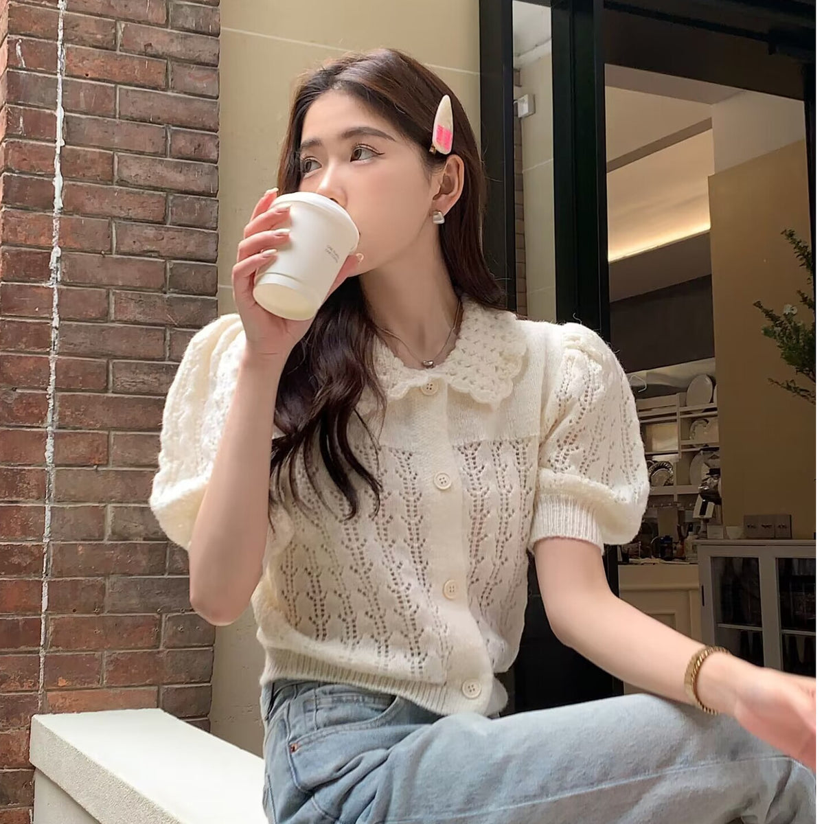 Spring Summer Womens Short Knitted Top – Premium 0 | RICALOUX