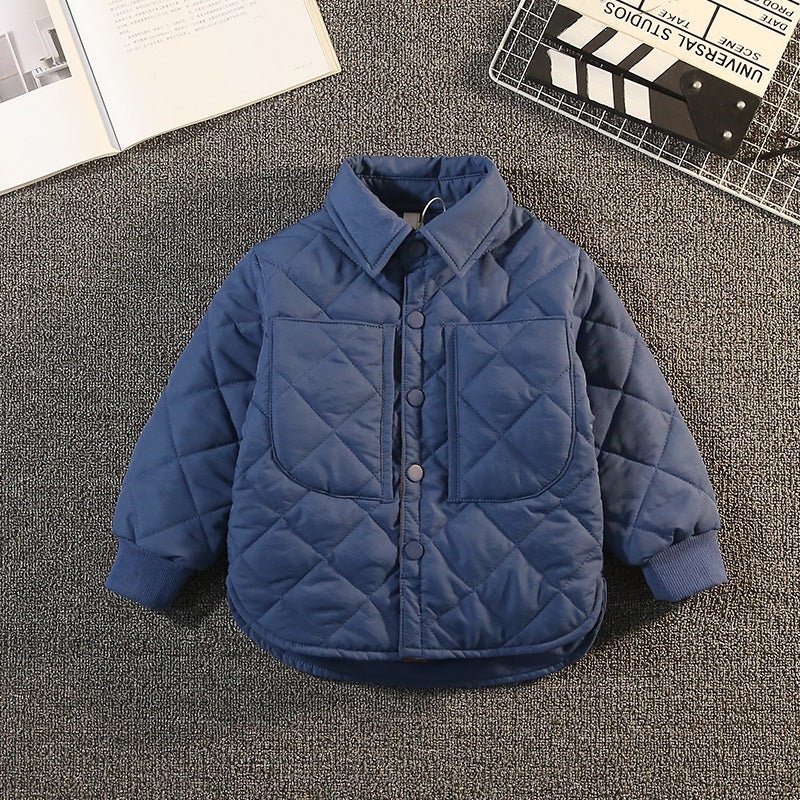 Boys Puffer Jacket Children Thin Cotton Clothing Fashionable Thickened - RICALOUX
