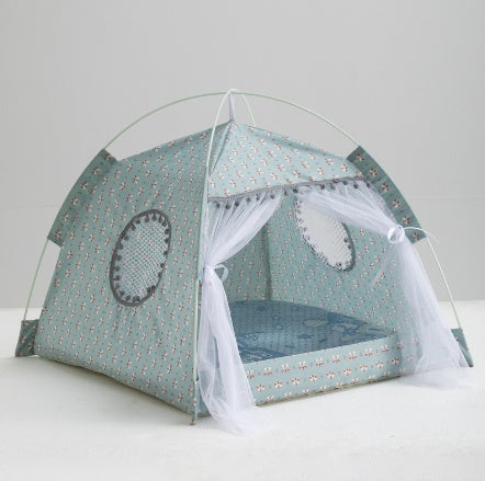Cat Tent Cat Cat House Enclosed Pet Bed by Ricaloux