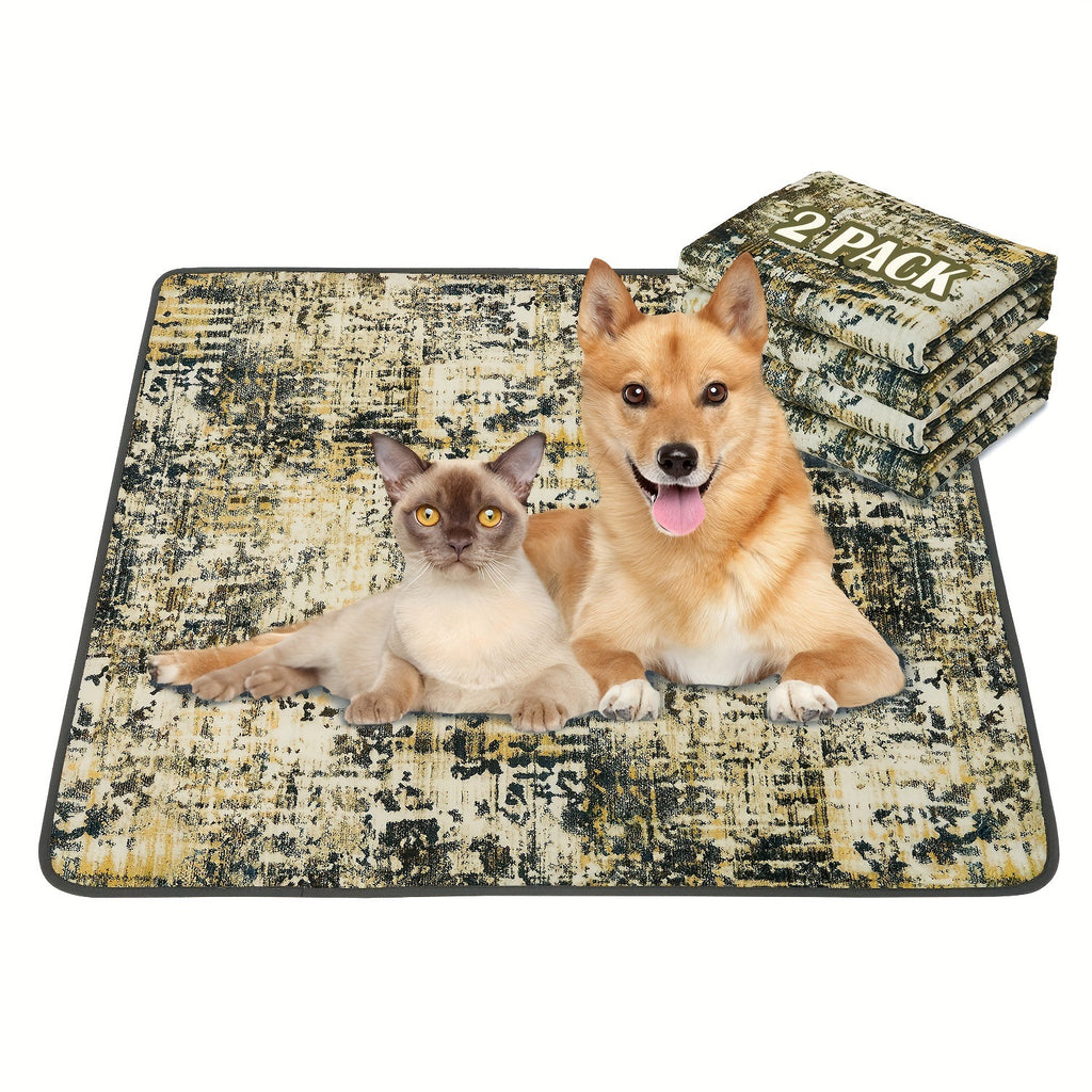 Bohemian Style Pet Mat Stain Resistant Easy To Care Urine Pad by Ricaloux
