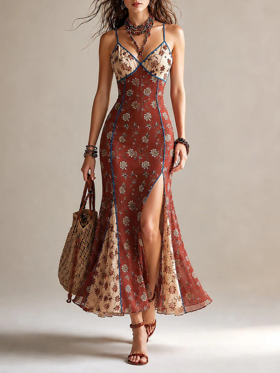 Elegant Fishtail Mesh Long Dress For Vacation – Premium 0 | RICALOUX
