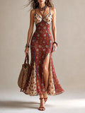 Elegant Fishtail Mesh Long Dress For Vacation – Premium 0 | RICALOUX