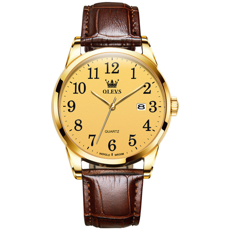 Waterproof Quartz Watch Digital Scale Simple Men by Ricaloux