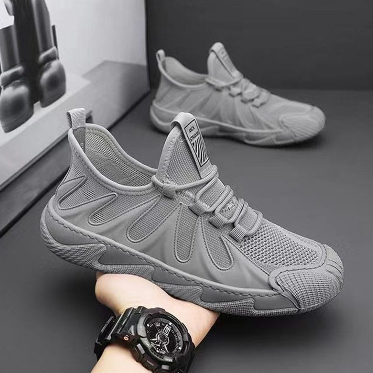 Breathable Mesh Sports Shoes Casual Lace-up Sneakers Men Non-slip Shoes by Ricaloux