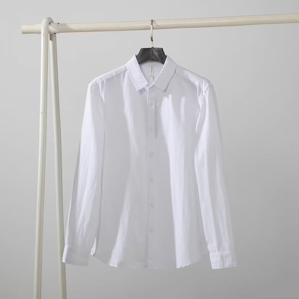 Old-money-style Slim-fit Long-sleeve Shirt – Premium 0 | RICALOUX