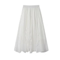 Womens French-style Irregular Ruffle Hem Designer Skirt by Ricaloux