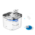 Pet Cat Dog Stainless Steel Automatic Circulation Water Dispenser Intelligent Fountain Pets Accessories by Ricaloux