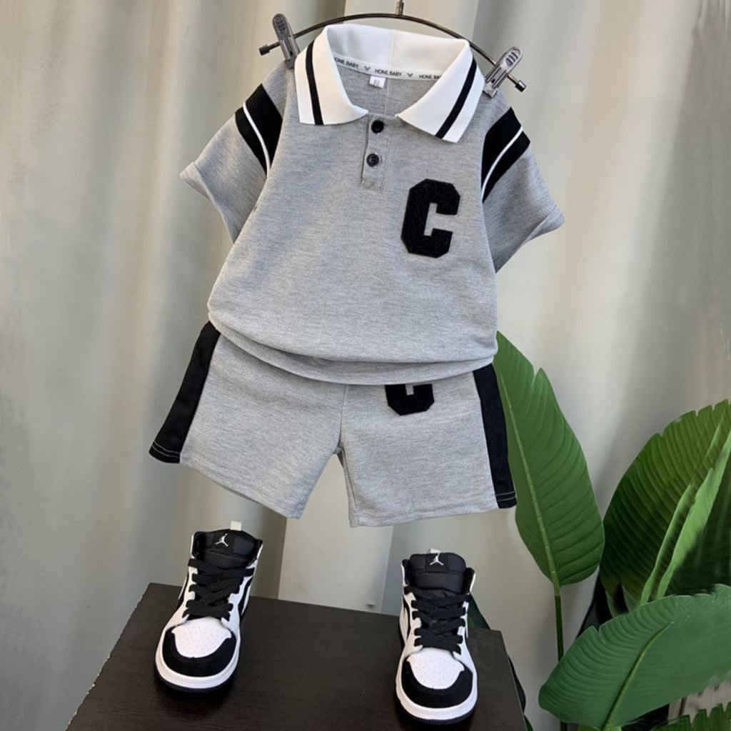 Boys Summer Clothing Set Lightweight Kids Polo Shirts For Summer - RICALOUX