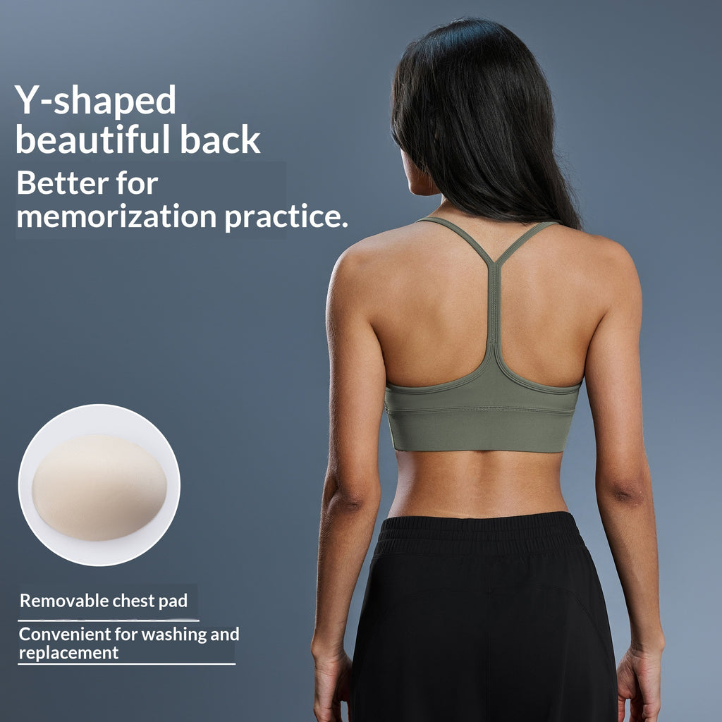 Nude-Feel Y-Back Sexy Back Yoga Bra – Premium 0 | RICALOUX