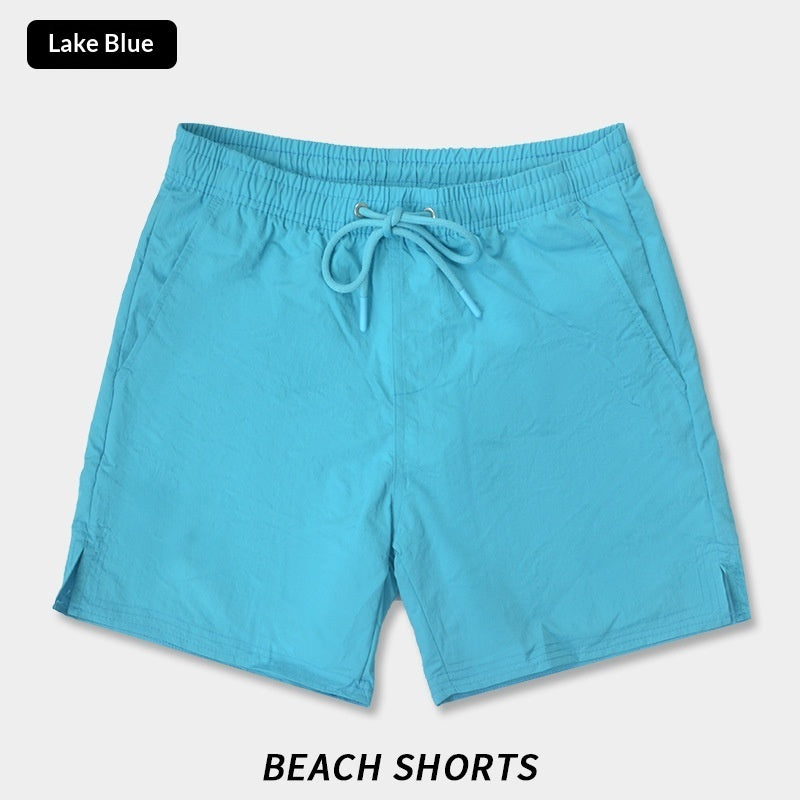 Solid-color Casual Breathable Quick-drying Straight-leg Mens Beach Shorts – Premium 0 | RICALOUX