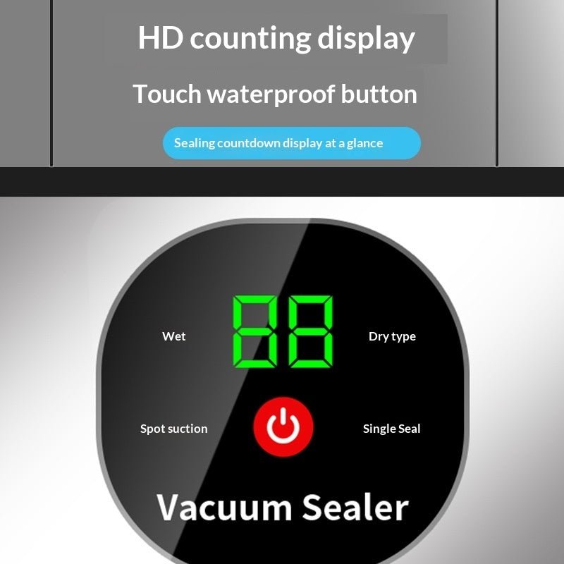Wireless Vacuum Sealer For Home Use Rechargeable Vacuum Food Sealer Kitchen Packaging And Sealing Machine - RICALOUX