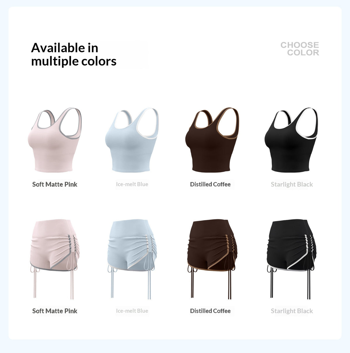 2026 Spring & Summer Sports Set With Built-in Chest Pads, High Support, Slim Fit, Breathable, For Cycling, Workout & Yoga – Premium 4 | RICALOUX