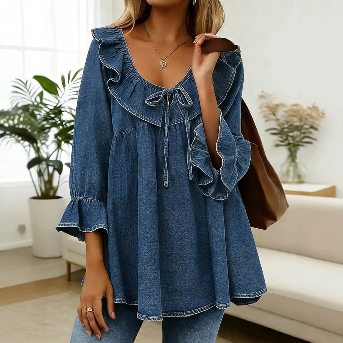 Womens Casual Loose-Fit T-Shirt by Ricaloux