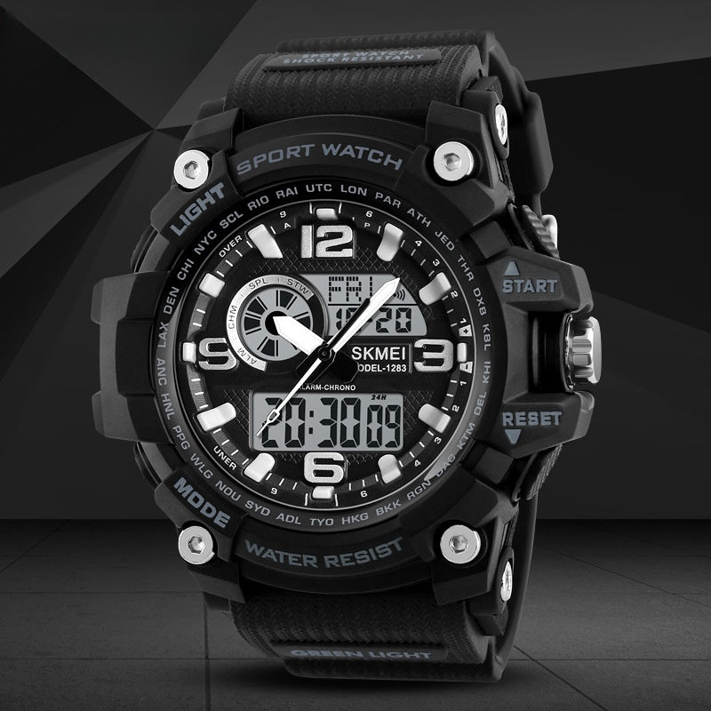 Sports Waterproof Electronic Watch Multifunctional Men by Ricaloux
