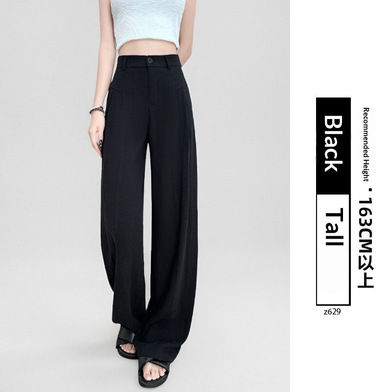 White Relaxed-fit Wide-leg Pants Womens Summer Lightweight Style by Ricaloux