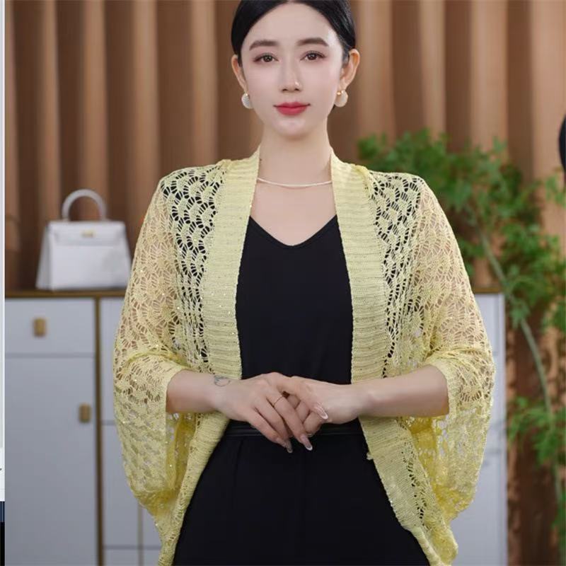 Knitted Shawl Fashionable Sun-protection Jacket by Ricaloux