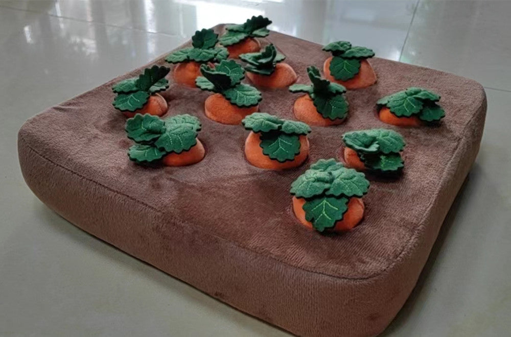 Pet Dog Toys Carrot Plush Toy Vegetable Chew Toy For Dogs Snuffle Mat For Dogs Cats Durable Chew Puppy Toy Dogs Accessories by Ricaloux