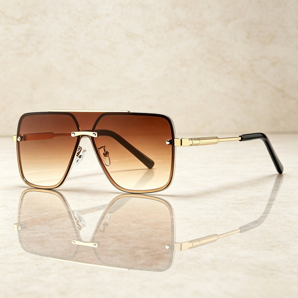 Unisex Casual One-piece Driving UV-protection Sunglasses by Ricaloux