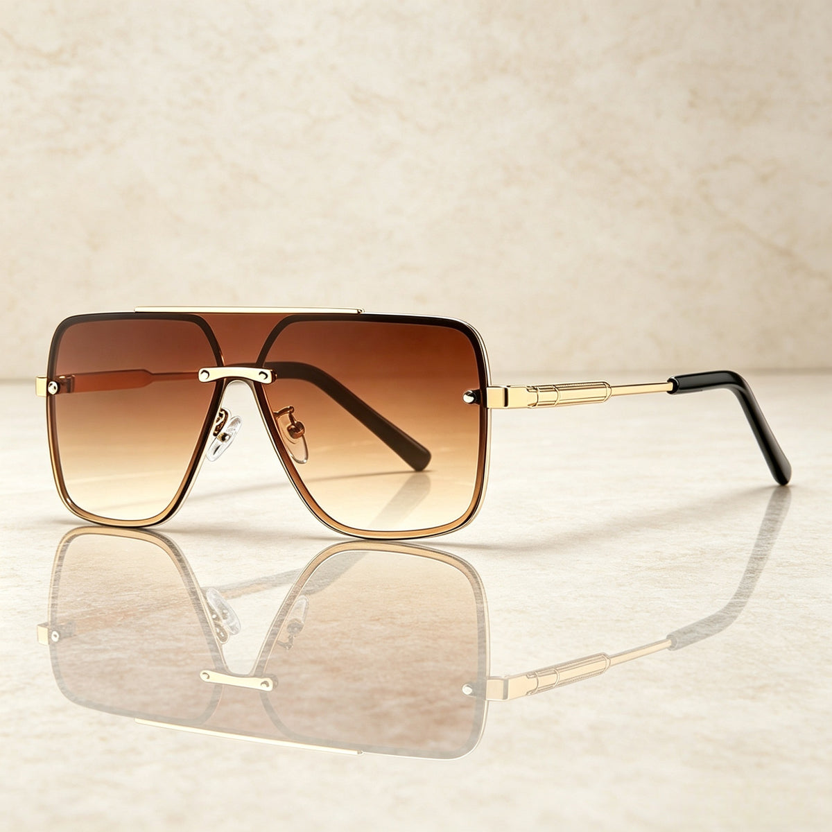 Unisex Casual One-piece Driving UV-protection Sunglasses by Ricaloux