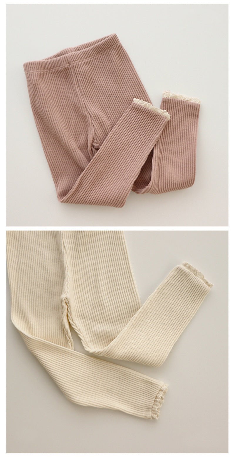 Babies And Girls Wear Leggings Over Autumn Trousers - RICALOUX
