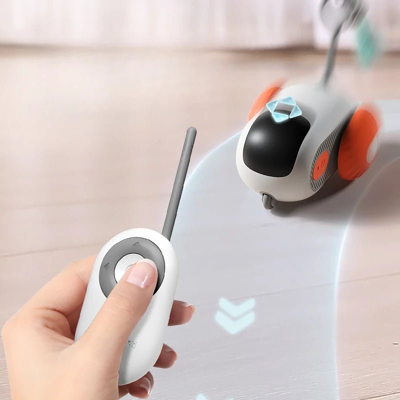 Remote Control Interactive Cat Car Toy USB Charging Chasing Automatic Self-moving Remote Smart Control Car Interactive Cat Toy Pet Products - RICALOUX