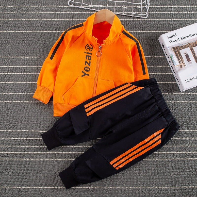 Sports Style Striped Two-piece Children's Clothing Children's Boys And Baby Casual Suits - RICALOUX