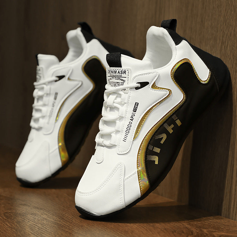Fashion Colorblock Lace-up Sneakers For Men Breathable Low-top Dad Shoes Running Walking Sports Shoes – Premium 4 | RICALOUX