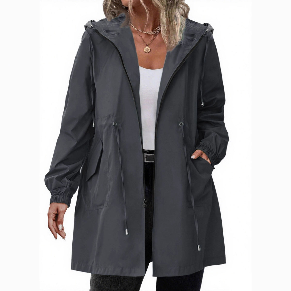 Plus-size Womens Outdoor Sportswear Lightweight Windbreaker by Ricaloux