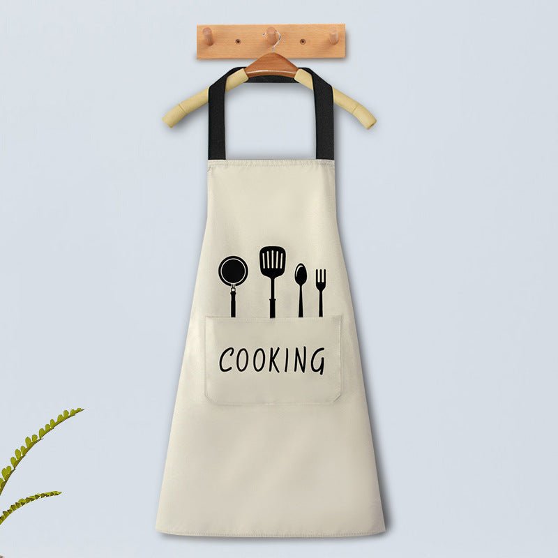 Home Kitchen Waterproof And Oil Proof Apron Cute Version Customization - RICALOUX