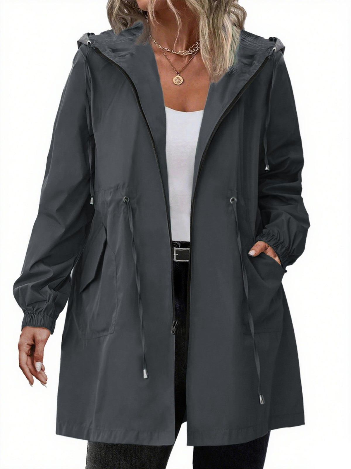Plus-size Womens Outdoor Sportswear Lightweight Windbreaker by Ricaloux