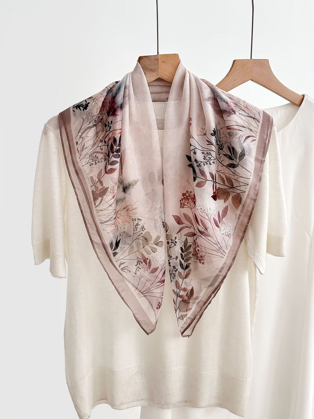 New Breathable Versatile Silk Chiffon Scarf For Women, Also Usable As A Shawl by Ricaloux