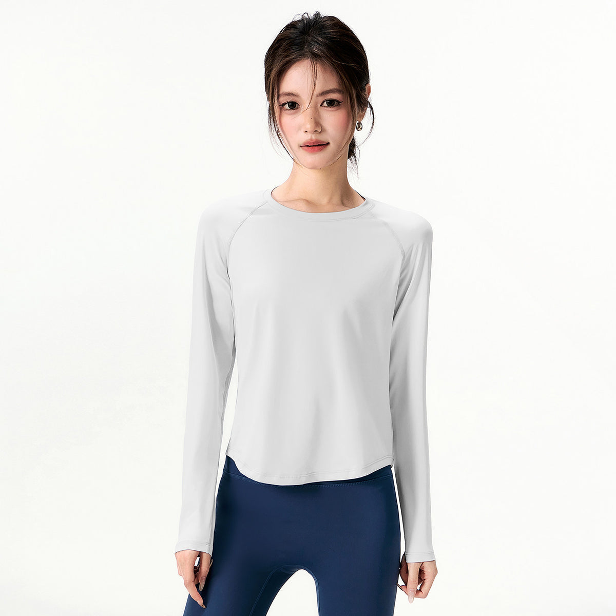 Womens Loose-Fitting Quick-Drying Sports Top by Ricaloux