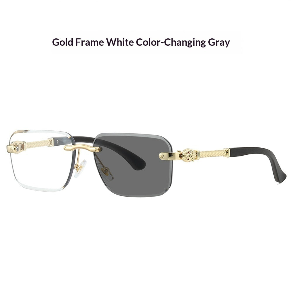 New Frameless Leopard-head Sunglasses With Photochromic Lenses by Ricaloux