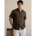 Mens Breathable Cool-feel Relaxed-fit Short-sleeve Shirt by Ricaloux