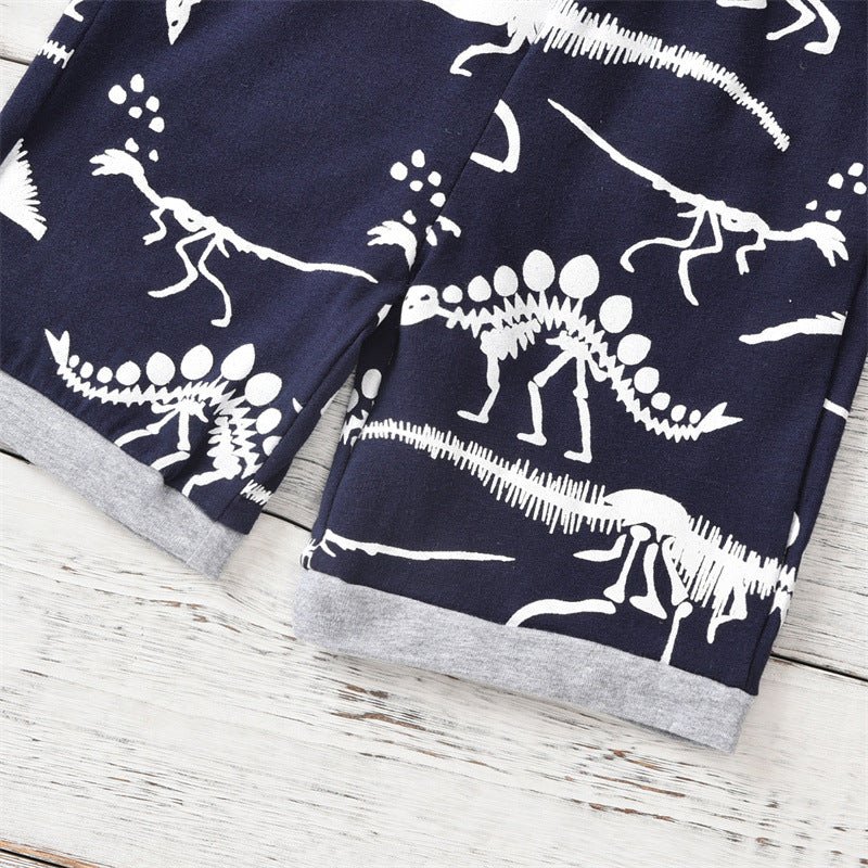 Summer Short-sleeved Dinosaur Children's Clothing - RICALOUX