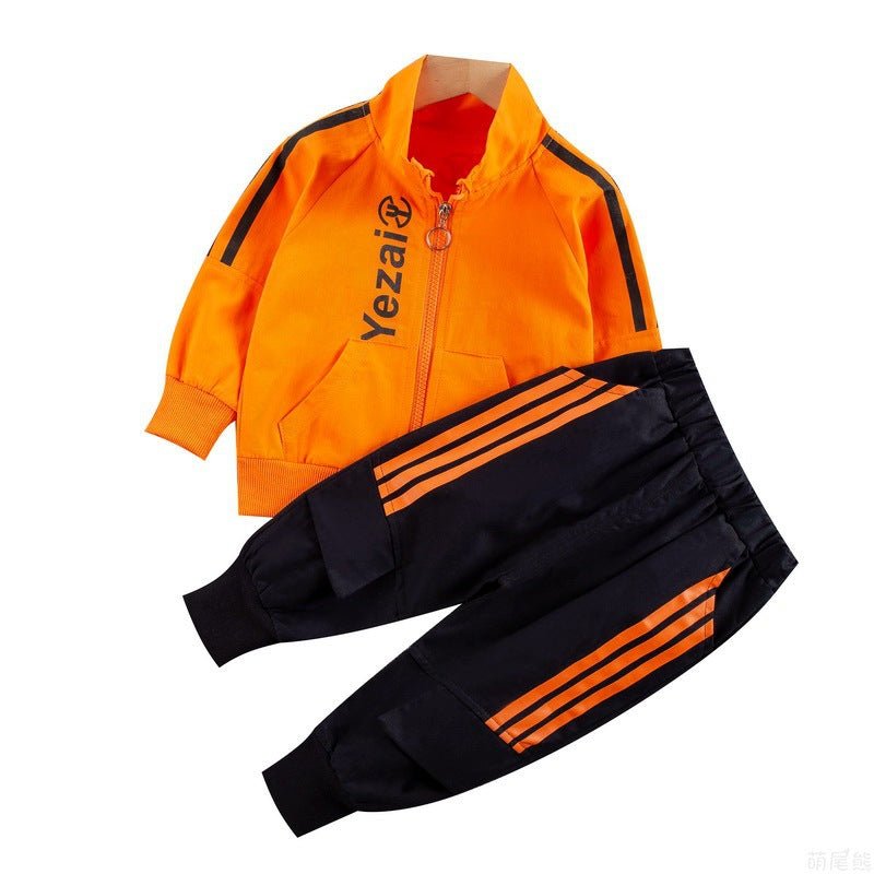 Sports Style Striped Two-piece Children's Clothing Children's Boys And Baby Casual Suits - RICALOUX