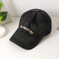 Men's And Women's Three-dimensional Letter Embroidery Design Retro Distressed Texture Baseball Cap For Daily Commuting, Street Outings, Trendy Hat by Ricaloux