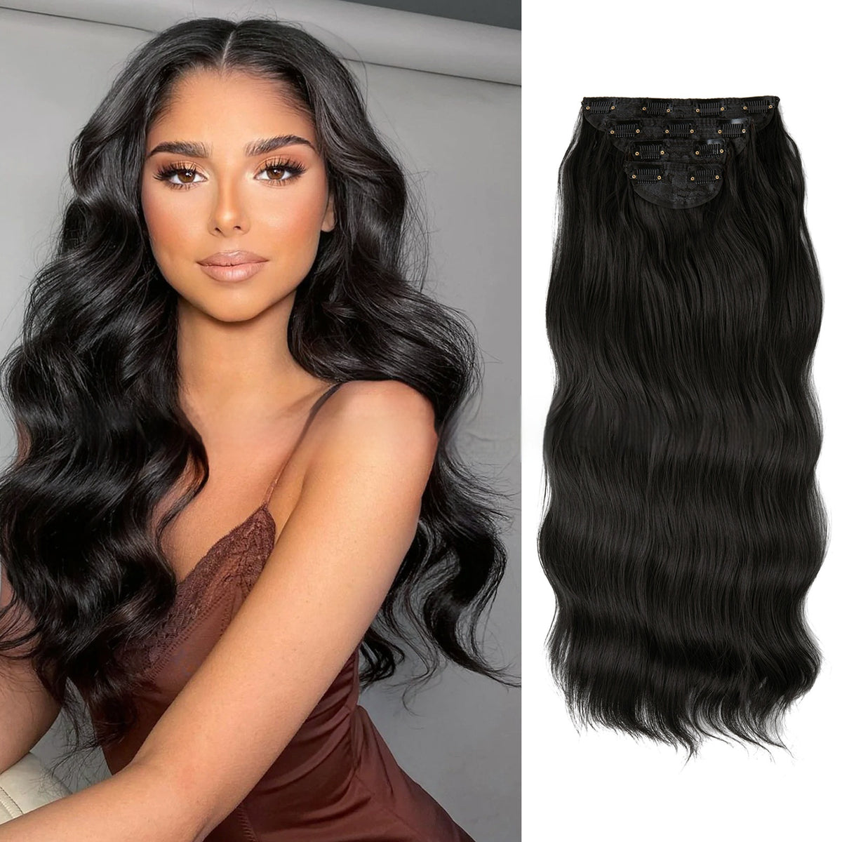 High-temperature Fiber Wig Women's Wig Set Four-piece Set – Premium 0 | RICALOUX