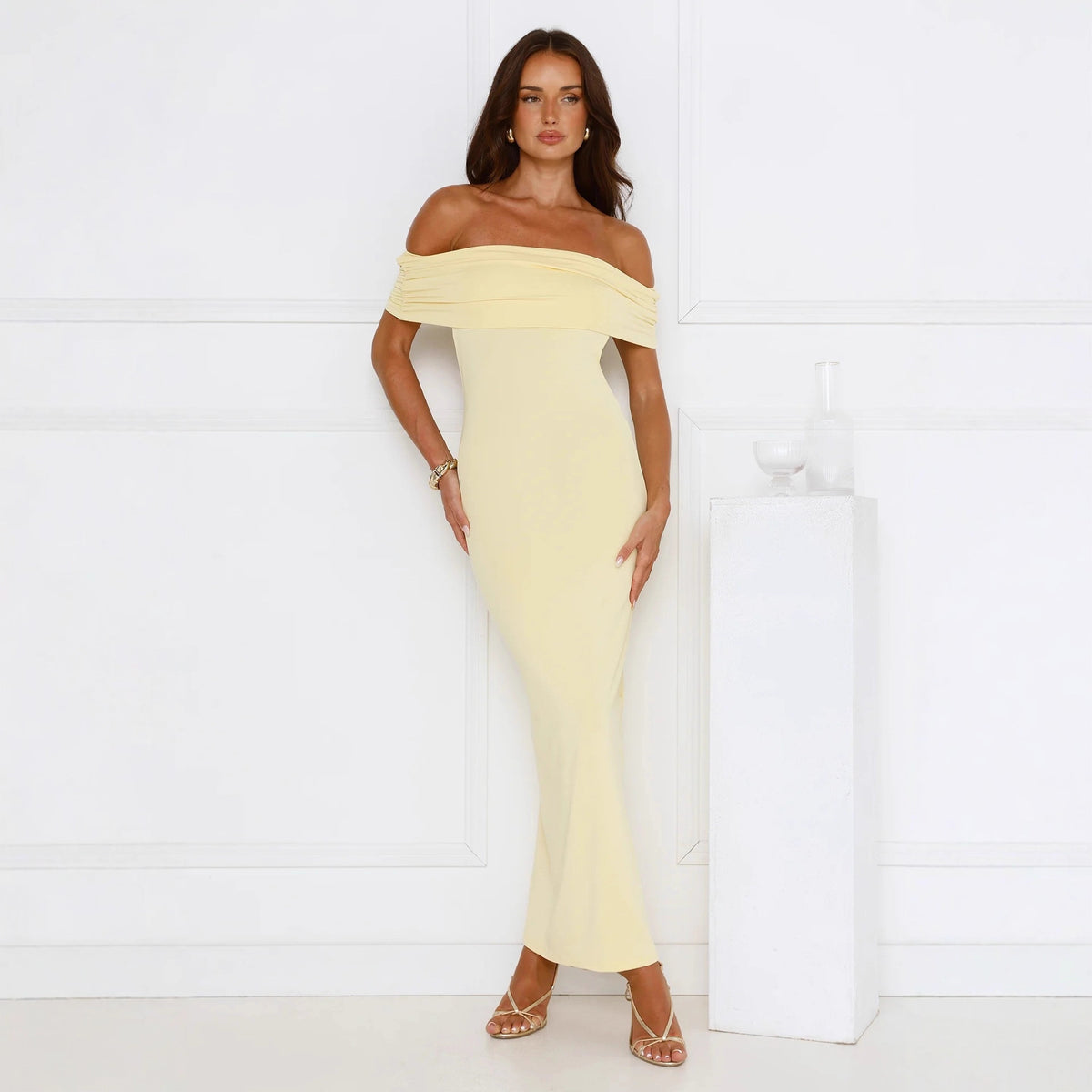 Off-the-shoulder Strapless Backless Sexy Sheath Dress by Ricaloux
