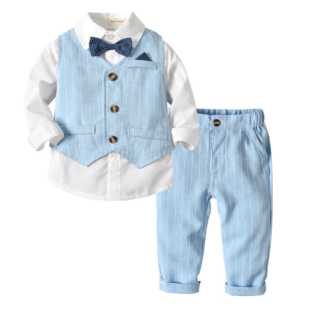 Boys Autumn Clothing Children's Suit Three-piece Set - RICALOUX