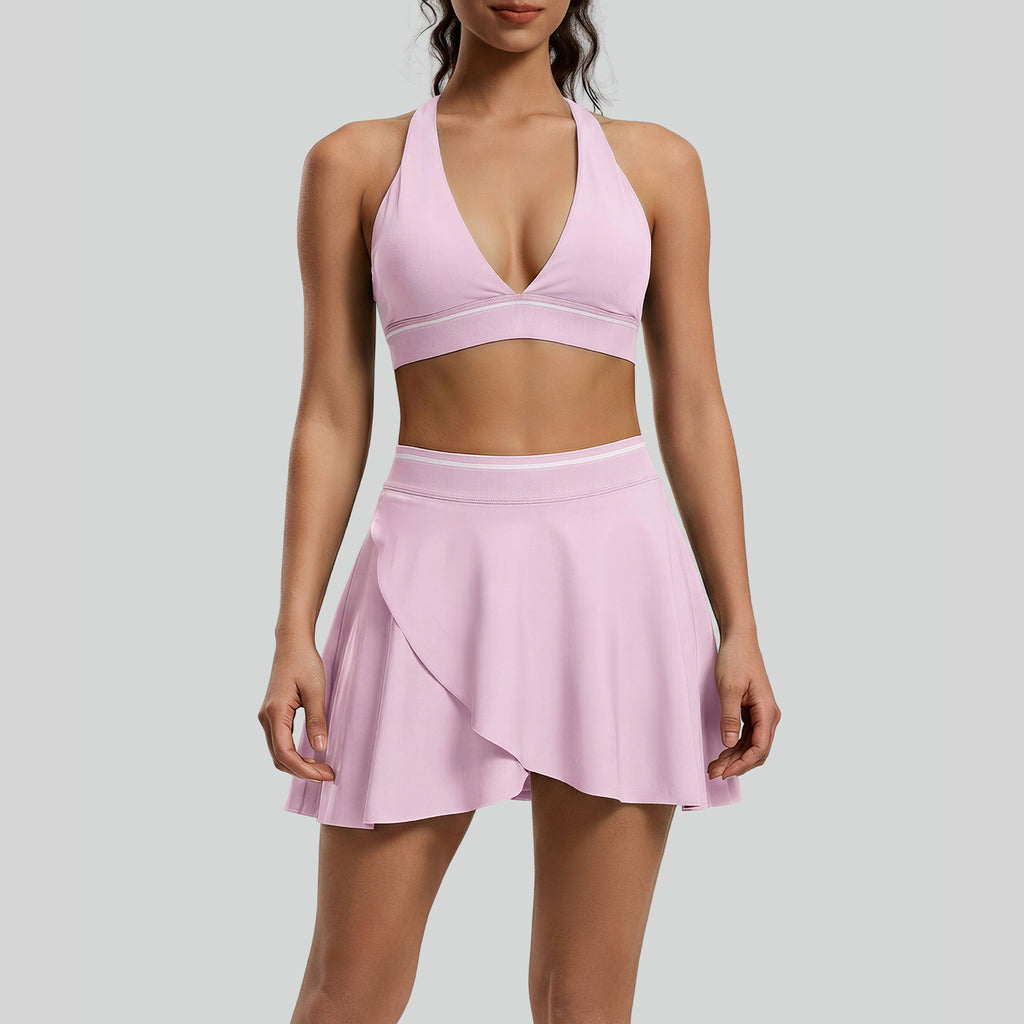 Sexy Tight-Fitting Yoga Bra Top And Skirt Set – Premium 0 | RICALOUX